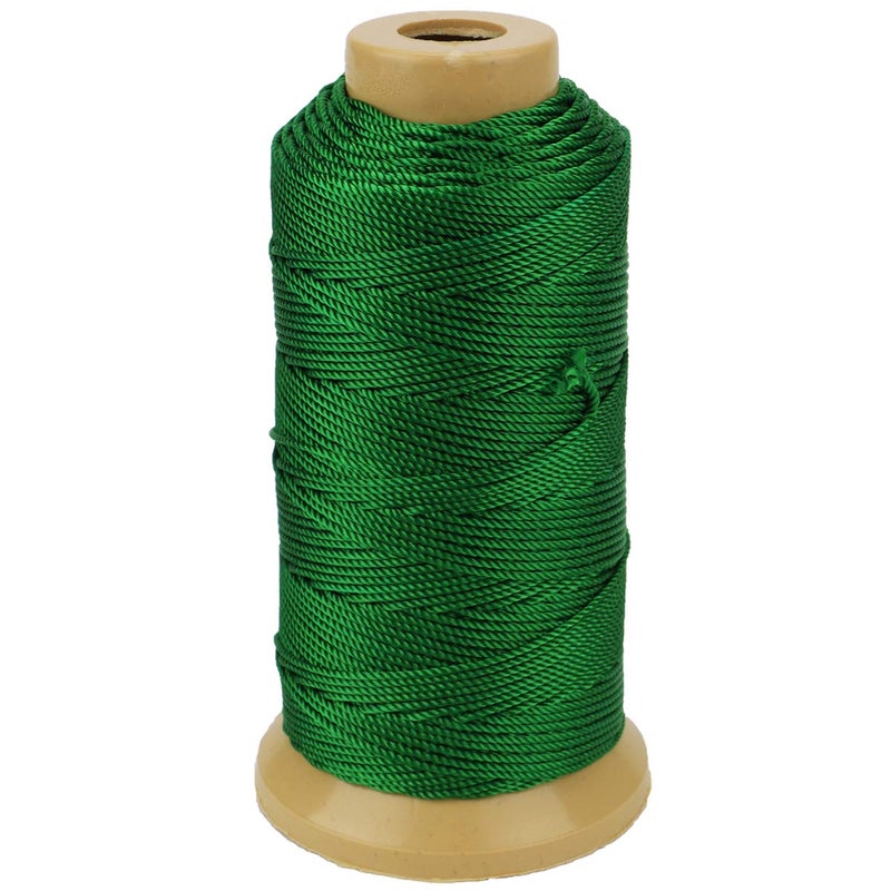 McFanBe Twisted Nylon Line Twine String Cord for Gardening Marking DIY Projects Crafting Masonry (Green, 1.5mm-328 feet) - Image 1